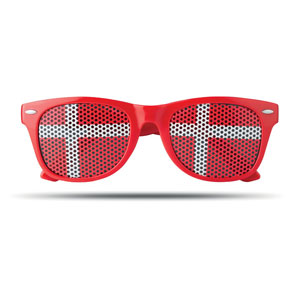 gafas publicitarias con bandera